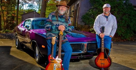 Dr. D and Willy T with Charger and double neck guitar